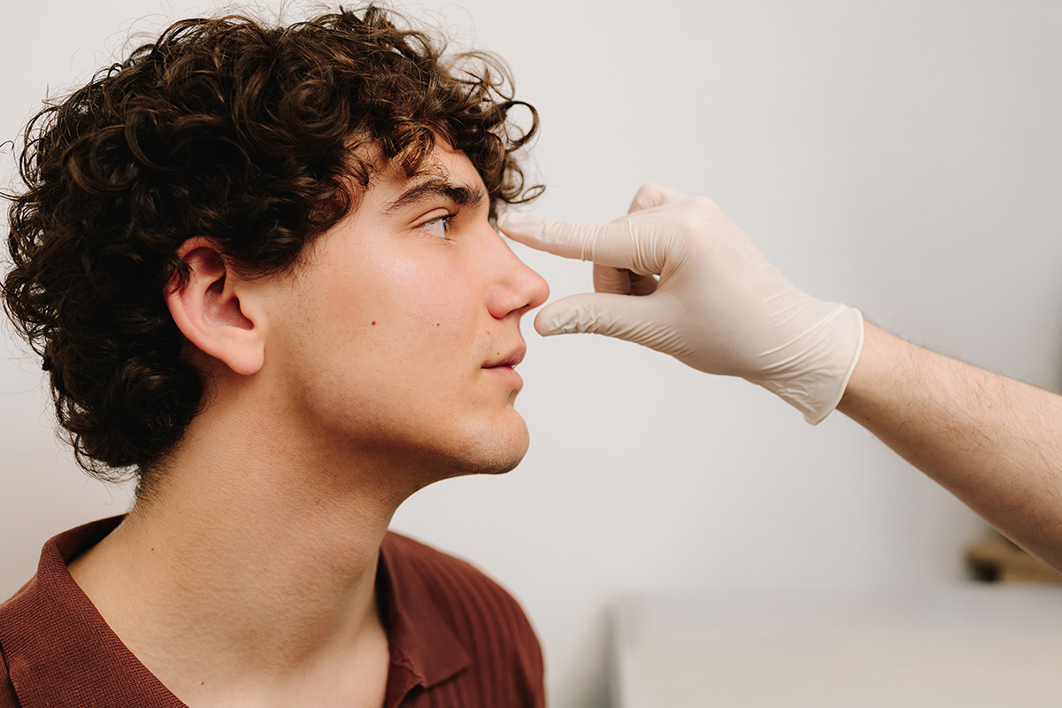 Rhinoplasty to change size or shape of nose and fix issues from injury or improve breathing problems